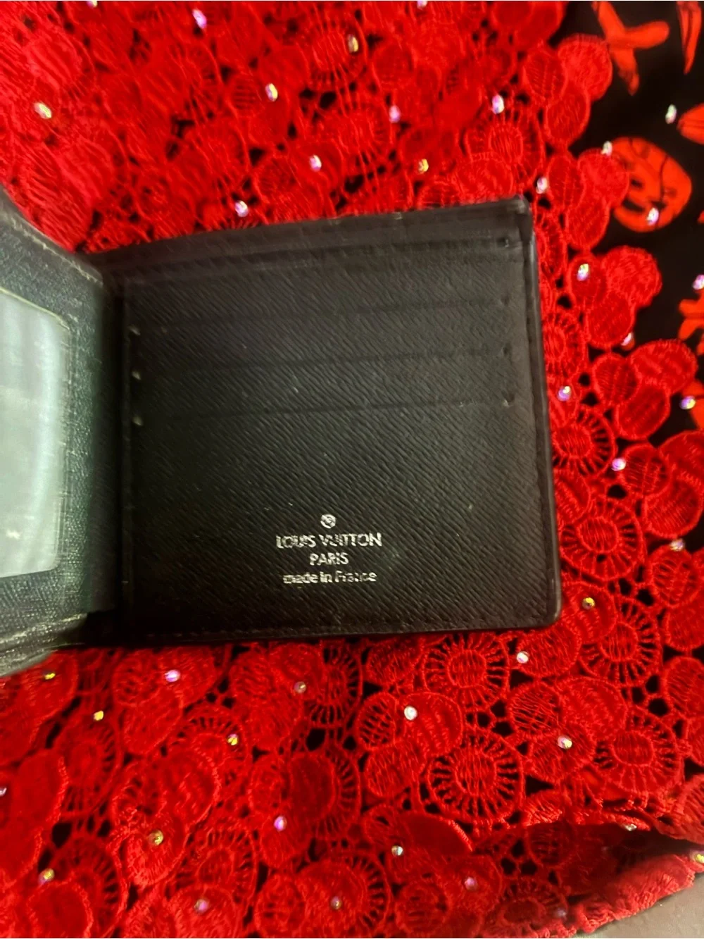 Louis Vuitton Damier Graphite Checkered Black Wallet